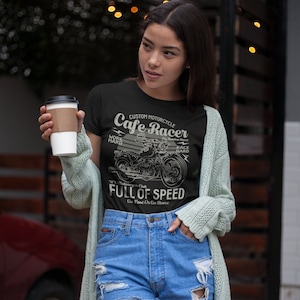 Café Racer Ton-Up Back Print T-Shirt
