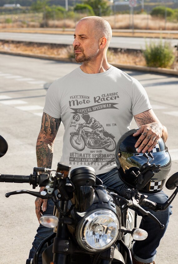 Camiseta Moto Racer camiseta estilo motocicleta camiseta de moto vintage camiseta de moto retro camiseta Biker Life ropa de moto Etsy Espana