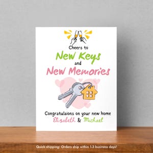 New Home Card Funny Greeting Cards Housewarming Gift Moving Card Congratulations Card New House Gift Friend Gift Personalised Greeting