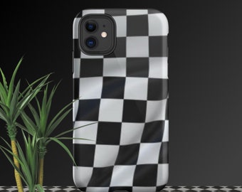 Drapeau à damier I-phone étui - parfait pour le fan de F1