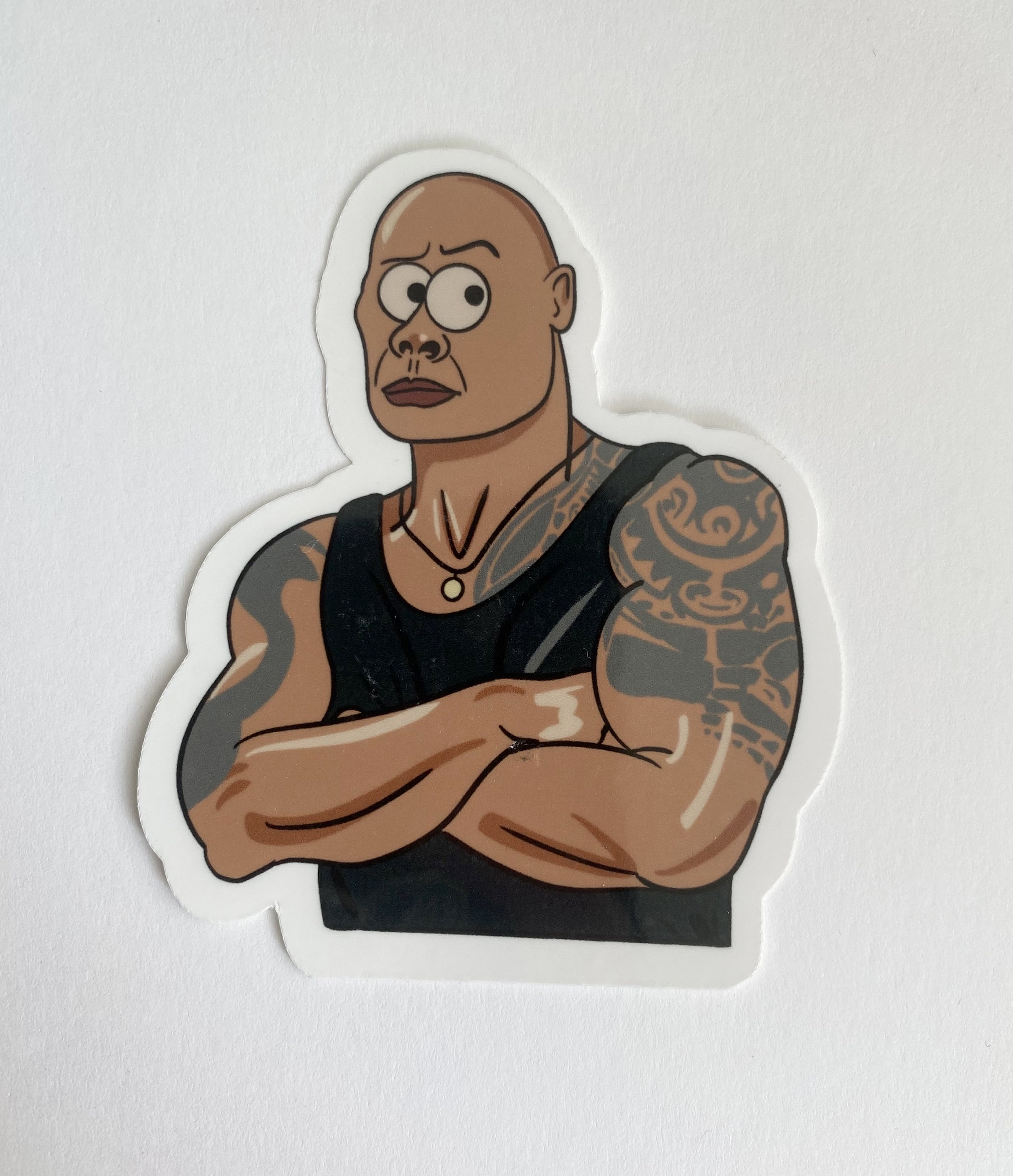 dwayne the egg johnson  Sticker for Sale by bellagiibson