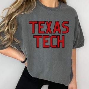 Texas Tech Red Raiders Tee: Comfort Colors University Shirt