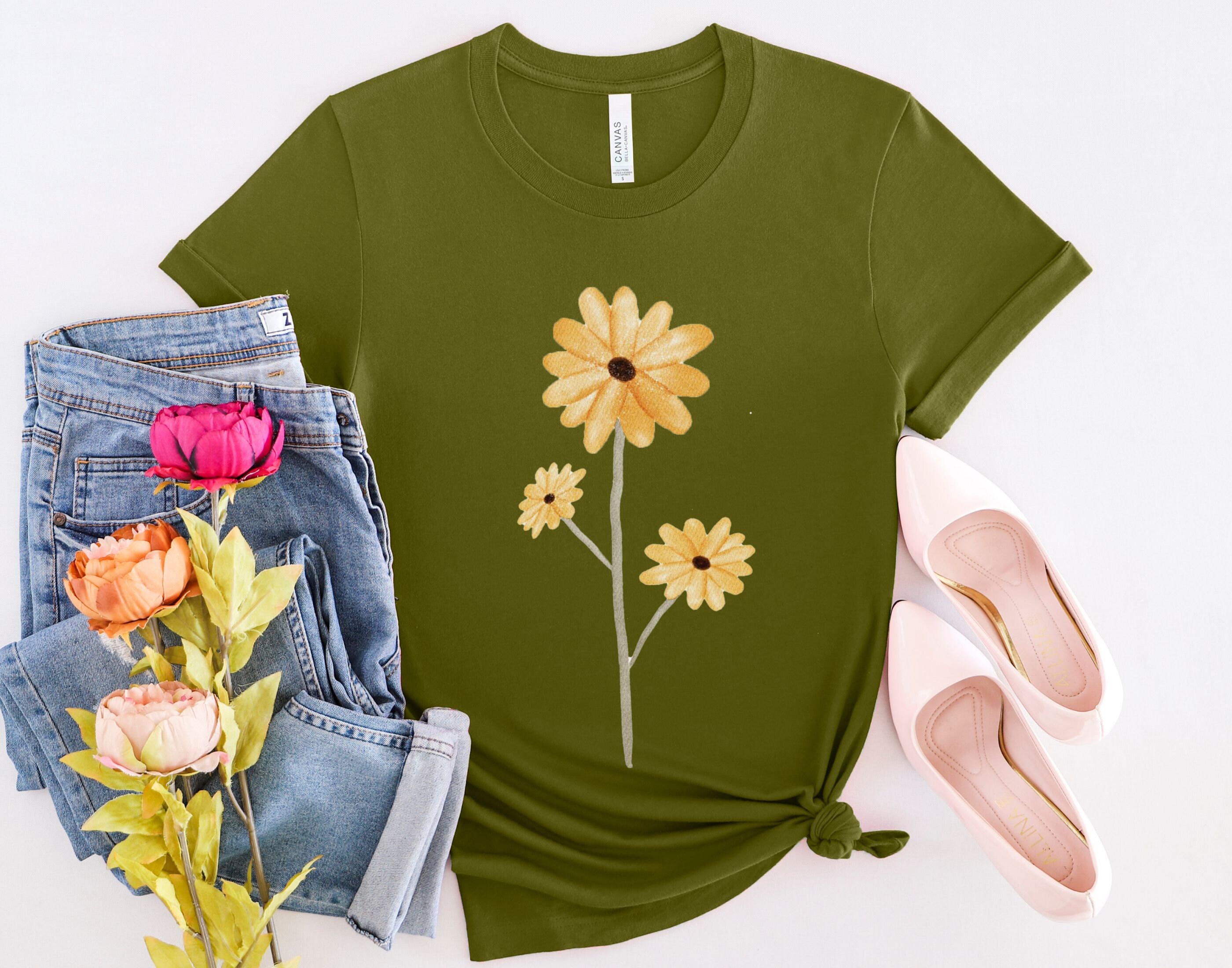 Pink Multi Watercolor FLRL Shirt