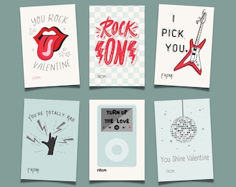 Rock N Roll Valentine's Day Cards