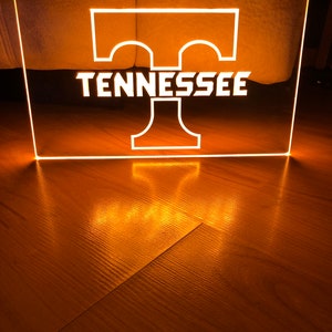 Tennessee LED Neon Orange Light Sign 8x12