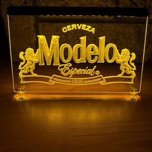 Modelo Especial LED Neon Gold Light Sign 8x12