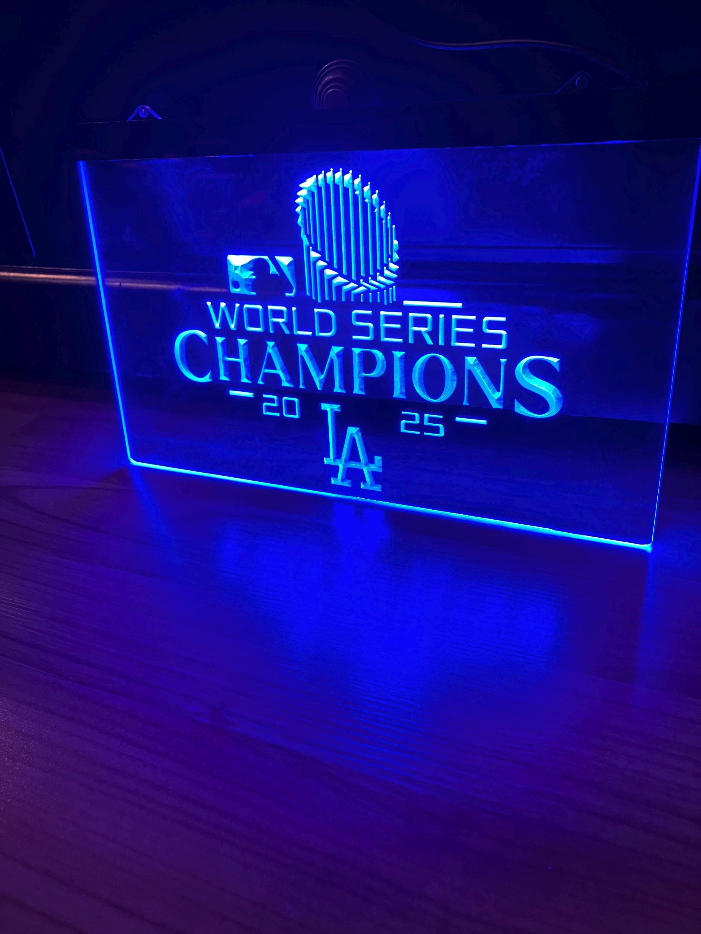 Dodgers LED Neon Blue Light Sign 8x12 - Etsy