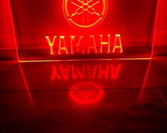 Yamaha LED Neon Red Light Sign 8x12