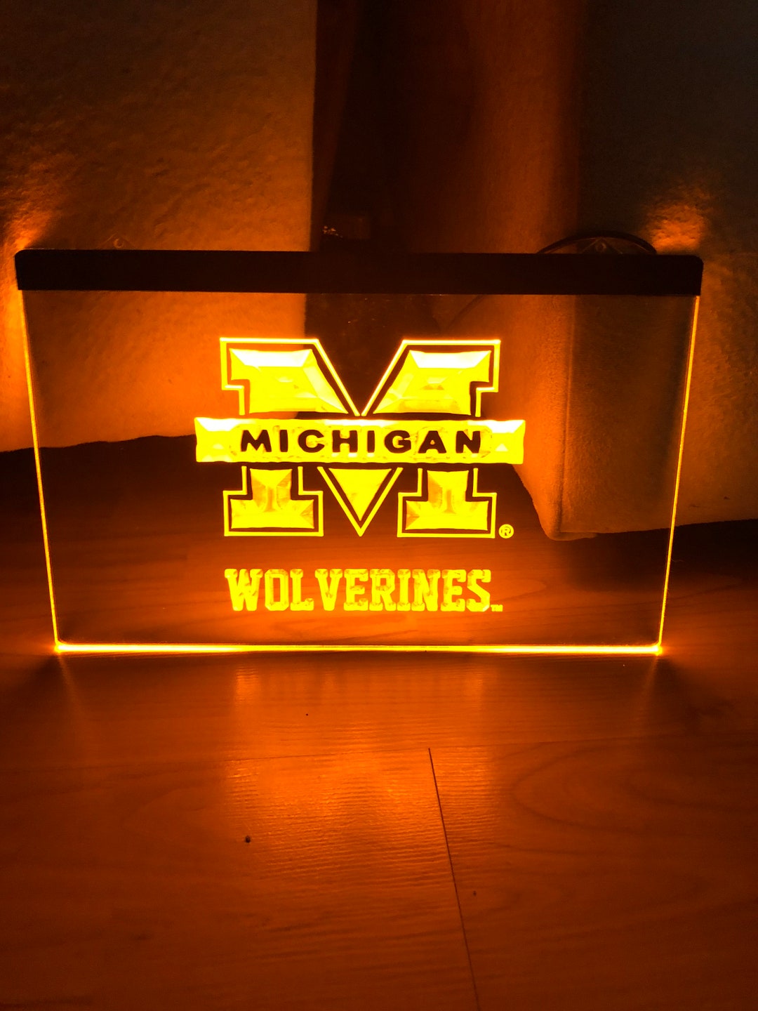 Michigan Wolverines CLEAR LED Illuminated Night Light - 13610022