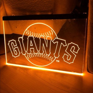 San Francisco Giants LED Neon Oranges Lichtschild 20x30cm