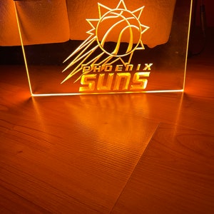 Phoenix Suns LED Neon Orange Light Sign 8x12