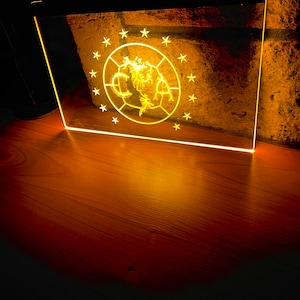 Club America LED Neon Gold Light Sign 8x12