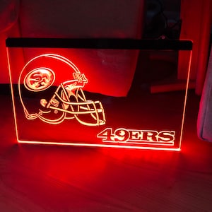 San Francisco 49ers LED Neon Red Light Sign 8x12