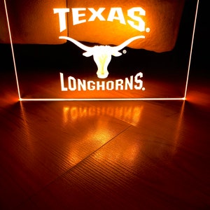 Texas Longhorns LED Neon Light Sign 8x12