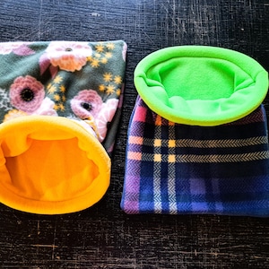 STAY OPEN Snuggle Sack 15&quot; x13&quot; for Small Animals - Hedgehogs, Ferrets, Sugar Gliders, Rats, Guinea Pigs, Hamsters, Bunnies, Reptiles