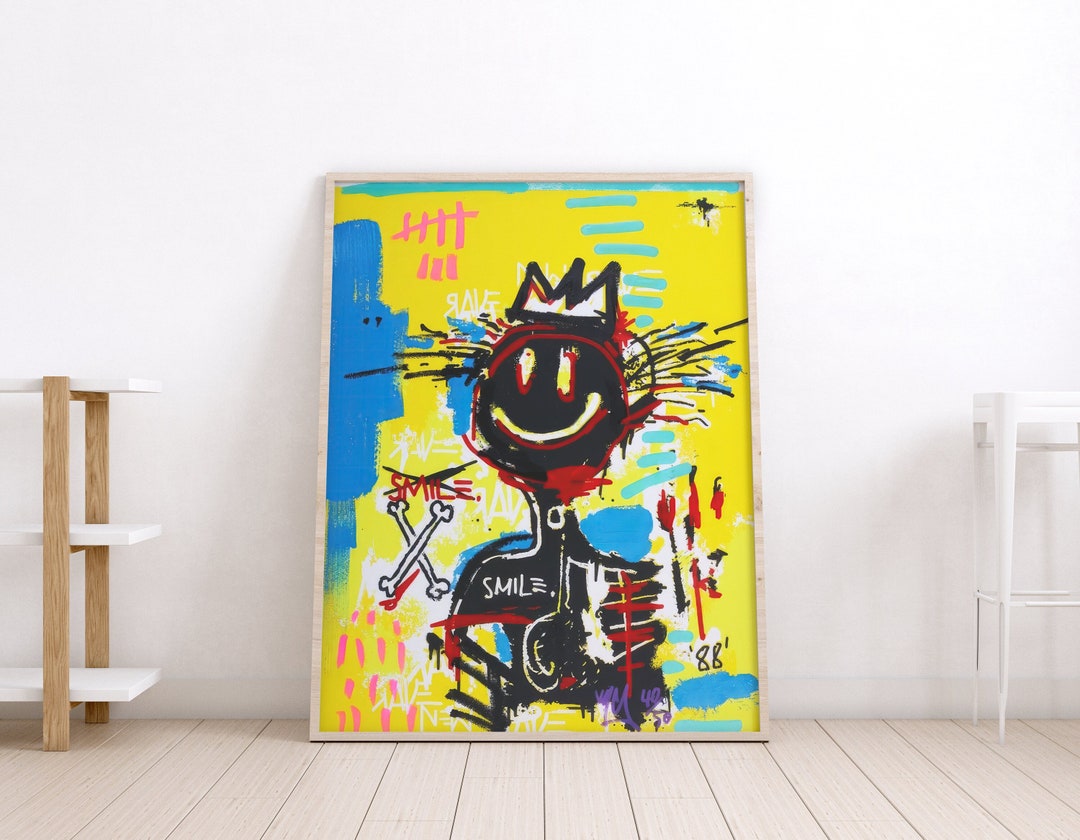 Jean Michel Basquiat Exhibition Poster Basquiat Print Pop Etsy