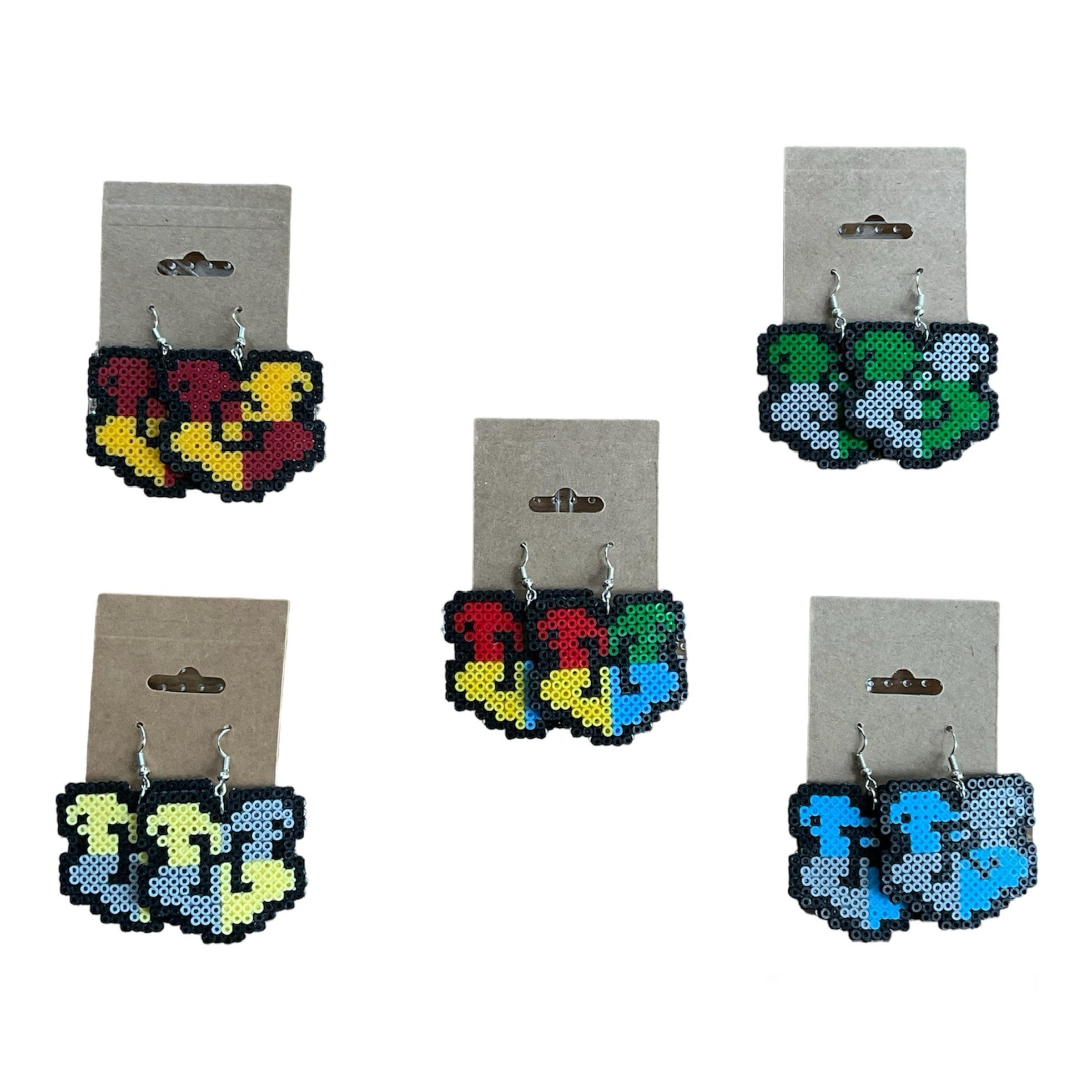 Harry Potter House Crest Earrings Mini Perler Bead Festival Harry Potter House Crest Earrings Mini Perler Bead Festival