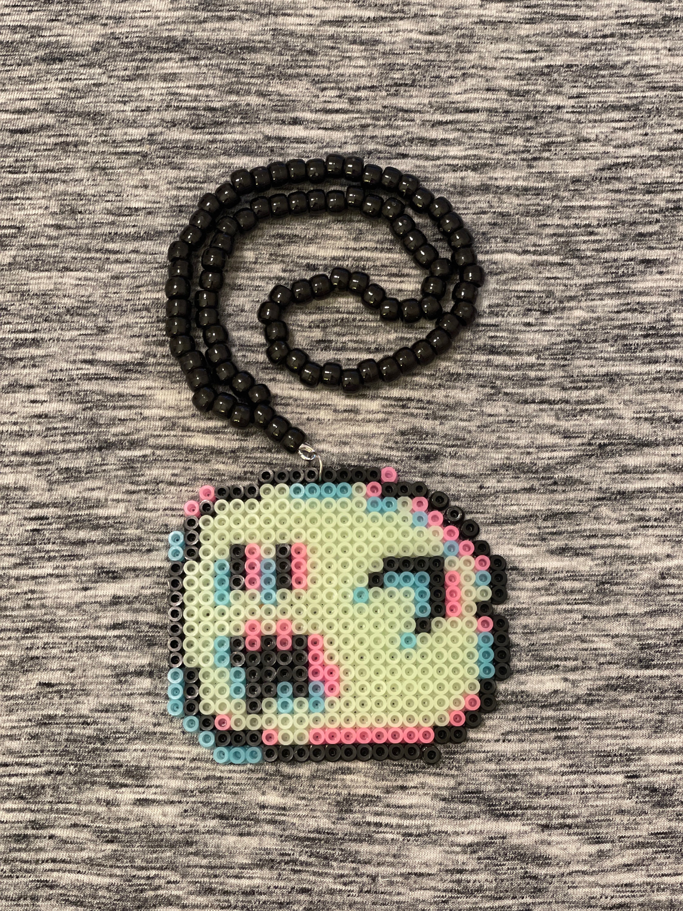 Glow in the Dark Marshmallow Perler 