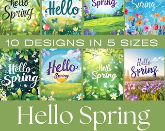 Hello Spring Journal Cards | Printable Ephemera (Digital Download)