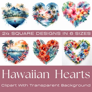 HAWAIIAN HERZEN | Valentinstag Karte, Journal Papier, Digitales Papier, Printable Junk Journal, Digikit, Valentine Ephemera, Hawaiianisch