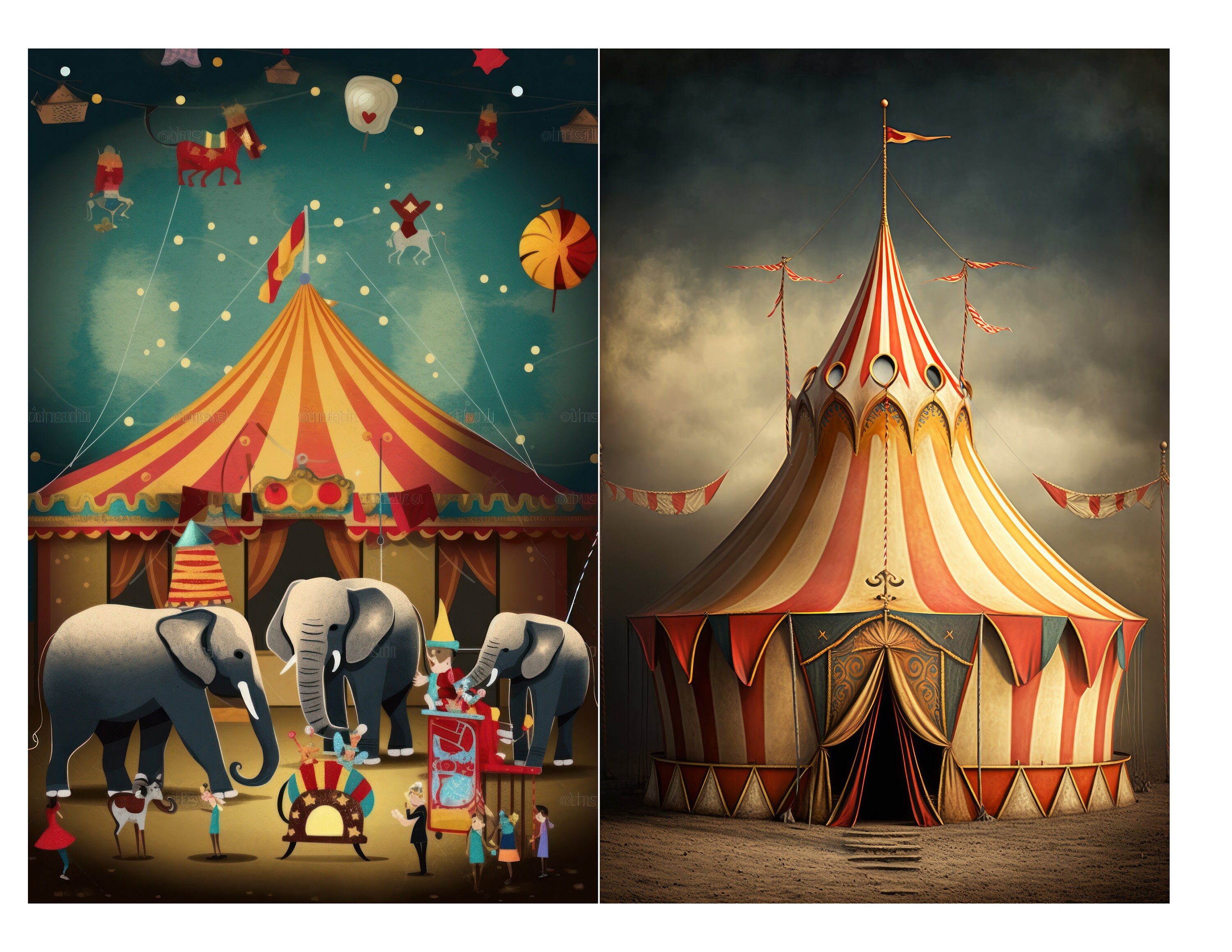 Vintage Circus Ephemera | Scrapbooking & Junk Journal Printable ...