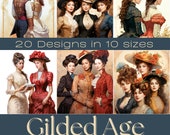 Gilded Age Ephemera | Victorian Journaling Papers, ATC Cards (Digital Download)