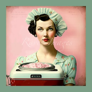Printable wall art | Poster Print | download prints | Kitchen wall art | Retro | Pink wall art | Pink print | retro wall art print | retro