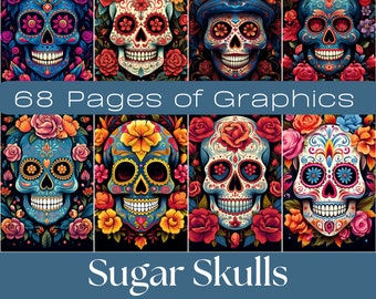 Sugar Skull Journaling Cards | Day of the Dead DIY Kit (Digital Download)