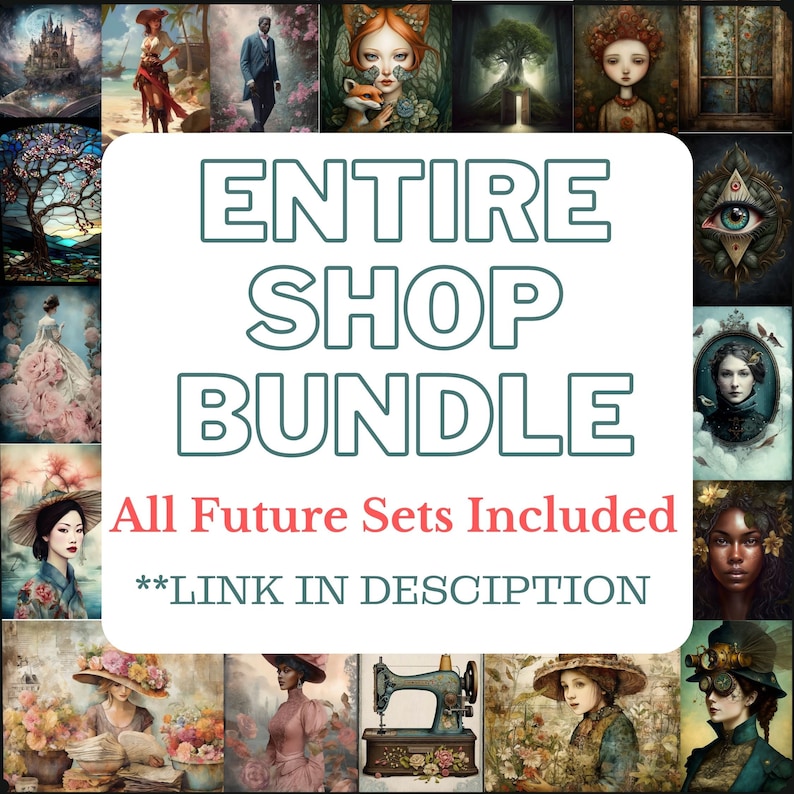 VINTAGE GOTHIC KIT | Over 275 Individual Gothic Elements, Over 60 ...