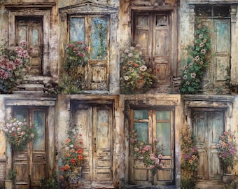 Rustic Door Ephemera | Junk Journal Paper Craft (Digital Download)