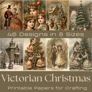 NOL VICTORIEN | Papiers créatifs, Papier numérique, Journal imprimable des indésirables, Téléchargement numérique, Fabrication de cartes, Éphémères, Journal victorien