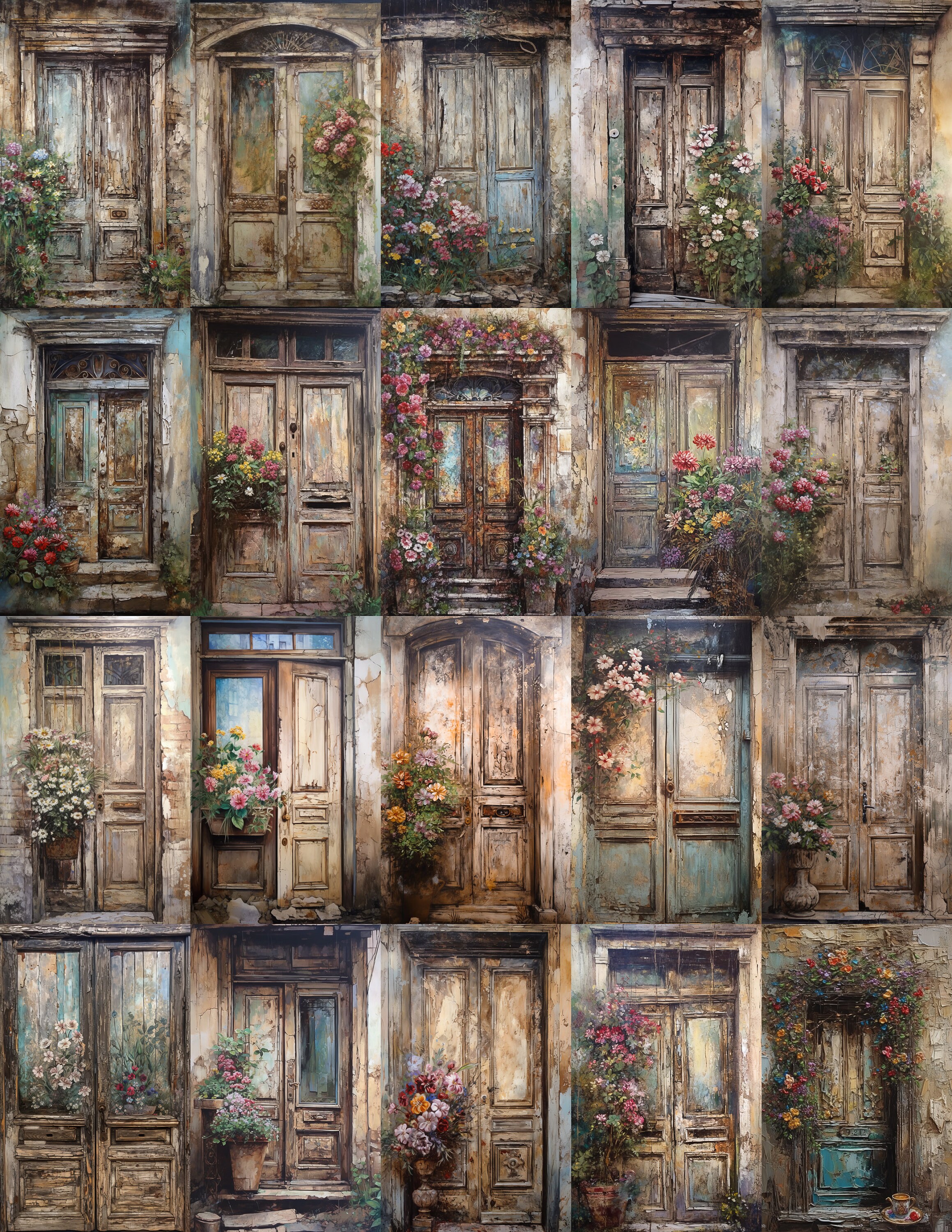 Rustic Doors Ephemera | Junk Journal Crafting Papers (digital Download ...