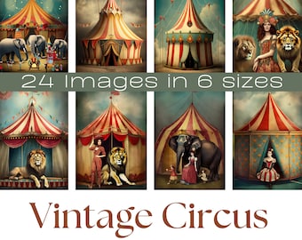 Vintage Circus Ephemera | Scrapbooking & Junk Journal Printable (Digital Download)