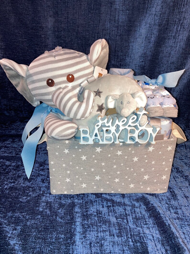 Baby Boy Gift Basket, Baby Shower Gift Basket, Corporate Baby Boy Gift Basket,