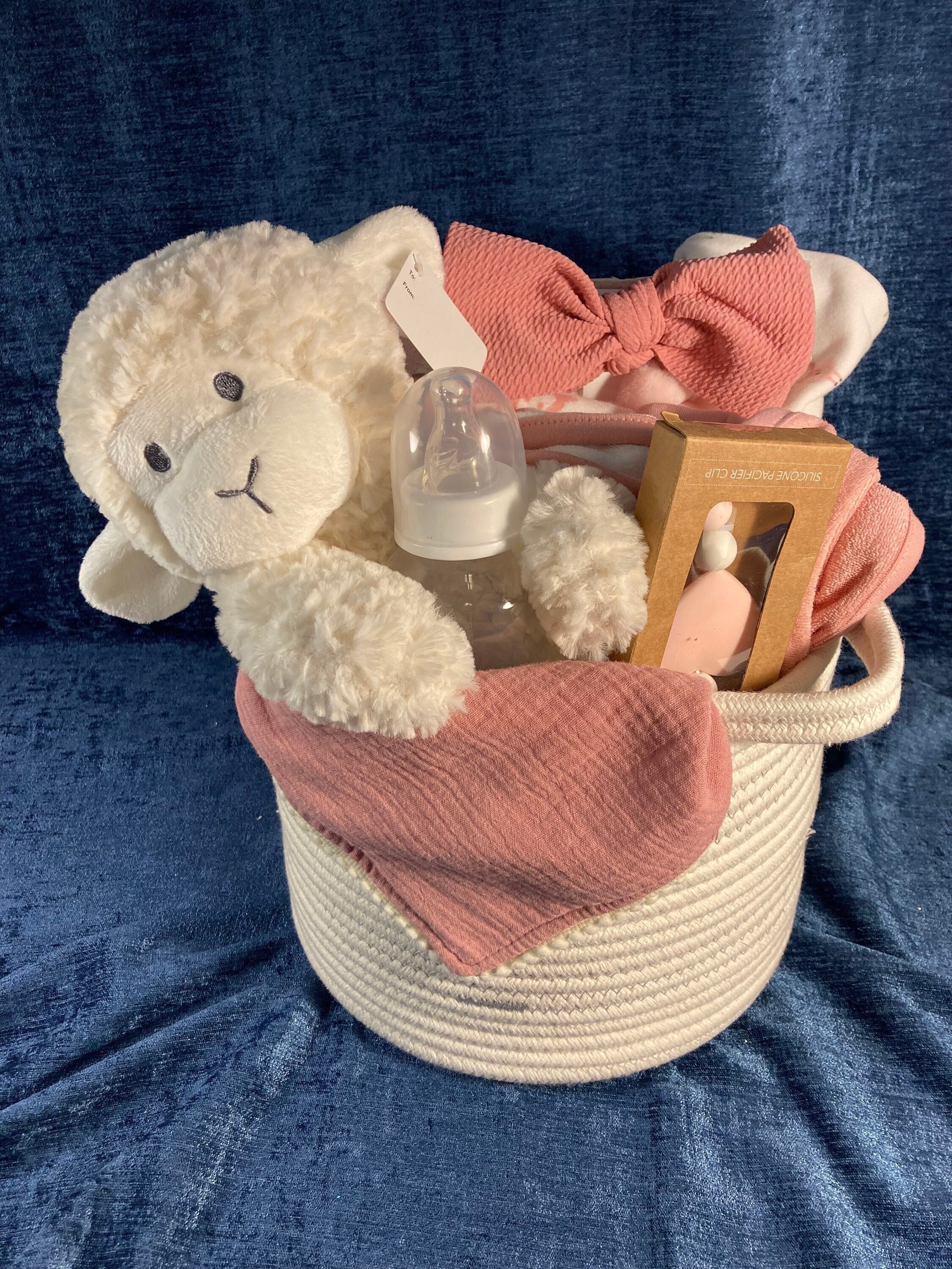 Baby Girl Gift Basket, Newborn Baby Girl Gift Basket, Corporate