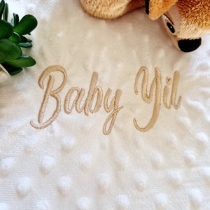 Baby blanket/ baby blanket/ newborn/ personalized gift idea embroidered first name/ baptism/ birth/ birthday