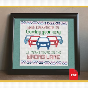 Everything Is Coming Your Way- cross stitch pattern - cross stitch PDF download - modern cross stitch - instant download - easy cross stitch