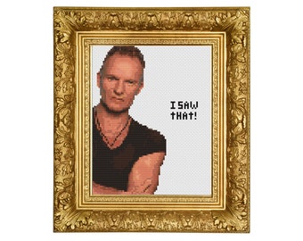 Sting Saw That -  subversive cross stitch pattern - cross stitch pattern - cross stitch PDF - modern cross stitch - instant download