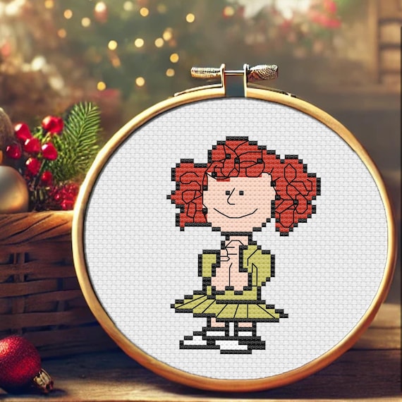 Freida Cross Stitch Pattern | Beloved Comic Character With Very Curly Red Hair (it's Naturally Curly, Lucy!) | Nostalgic Embroidery PDF - Etsy Freida Cross Stitch Pattern | Beloved Comic Character With Very Curly Red Hair (it's Naturally Curly, Lucy!) | Nostalgic Embroidery PDF - Etsy