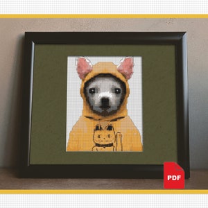 Chihuahua - cross stitch pattern - cross stitch PDF download - modern cross stitch - instant download - easy cross stitch