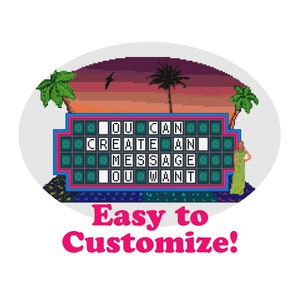 Wheel of Fortune - cross stitch pattern - instant download - Pattern Keeper - PDF - custom cross stitch - easy cross stitch