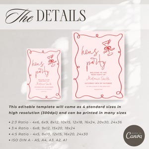a text-based design that includes a welcome message for a party, specifically a "hens' party" for the "Hens Party of the month" by Melissa Smith. The design is in a 3:4 ratio, and it can be printed in various sizes.