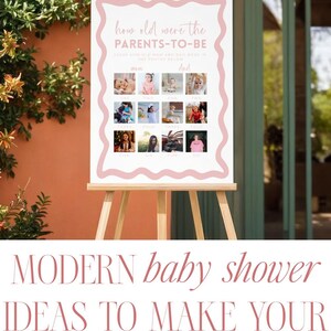 Baby Shower Game Prediction Card Baby Predictions Advice Card Baby Shower Activities Pink Baby Shower Canva Digital Template Party Idea image 18