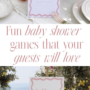 Baby Shower Game Prediction Card Baby Predictions Advice Card Baby Shower Activities Pink Baby Shower Canva Digital Template Party Idea image 16