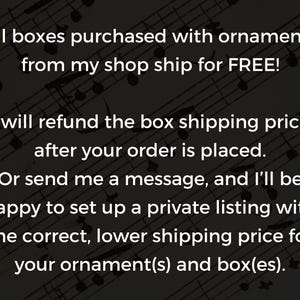 Ornament Gift Box | Small White Box with Cotton Insert | 5.25" (L) x 3.75" (W) x .875" (H) image 5