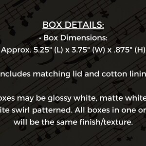 Ornament Gift Box | Small White Box with Cotton Insert | 5.25" (L) x 3.75" (W) x .875" (H) image 3