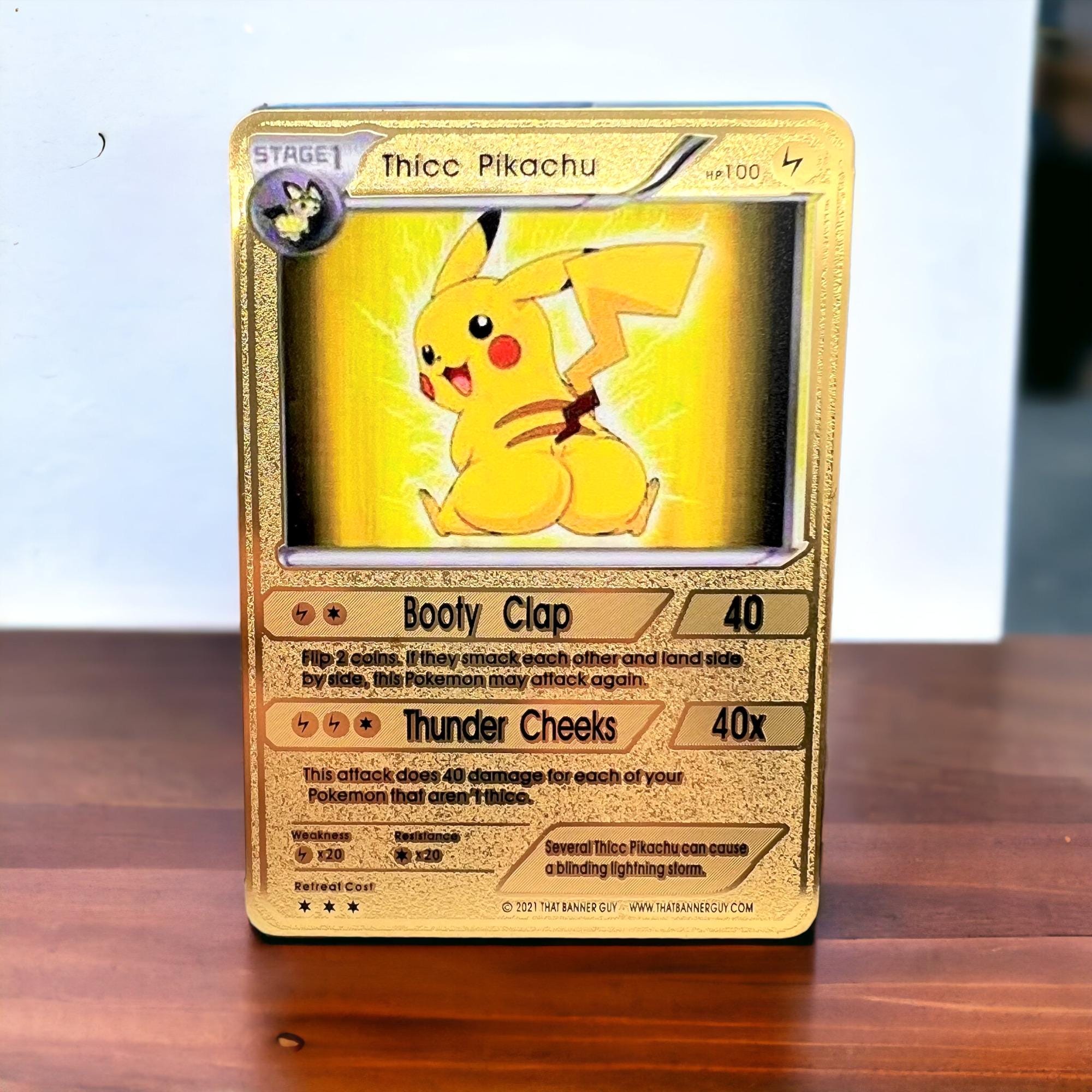 Funny Pokemon Charizard & Pikachu Card Collectible/gift/display Promos -  Etsy