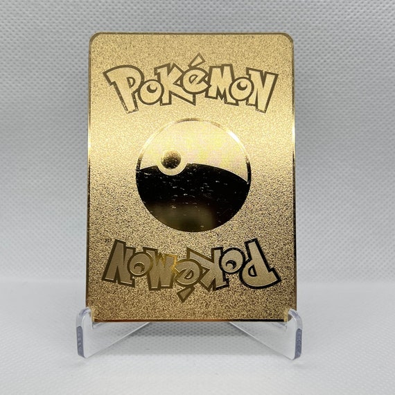 Carte pokémon couleur métal doré argent