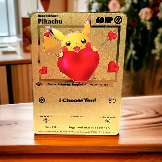 Pikachu I Choose You! Pokmon Card Collectible/gift/display - Etsy