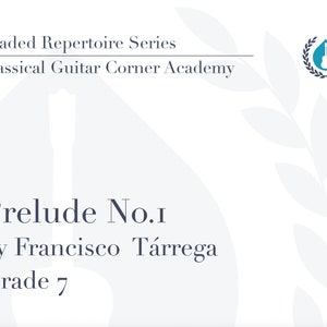 Prelude no. 1 by Francisco Tárrega with TAB